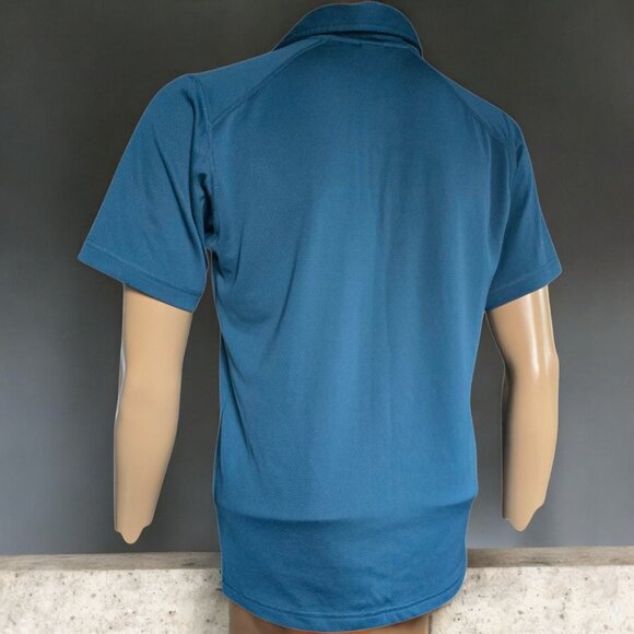 THE NORTH FACE ( SM ) Short Sleeve Crag Polo Shirt Mens Turquoise - Picture 3 of 8